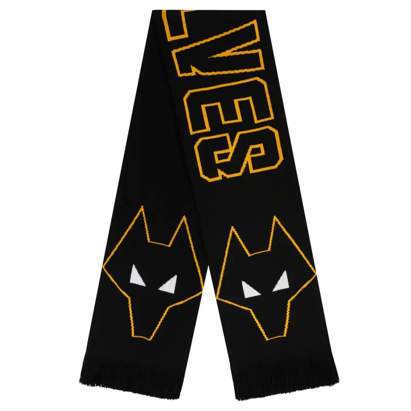 Wolves Fanshop | Blackout Wolf Head Scarf – ADD TO CART Wolves Merchandise Collection